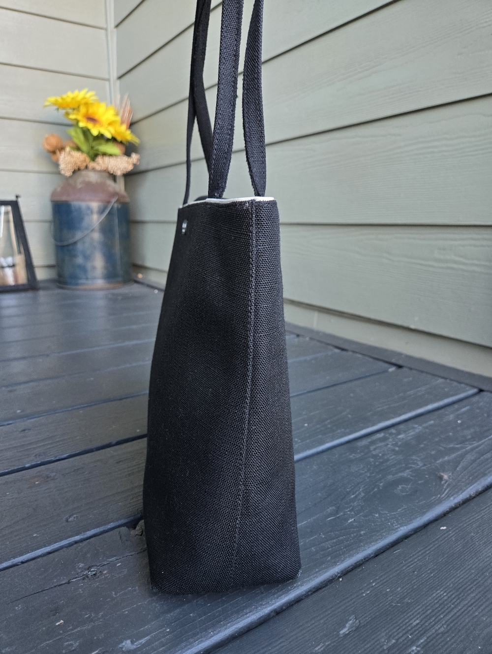 Kate Spade Black Canvas Tote - Picture 6 of 16